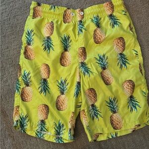 Old Navy boys pineapple trunks size XL 14-16